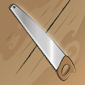 Hand saw vector