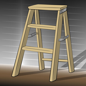 Step ladder vector