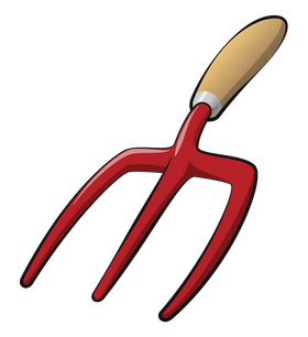 Gardening fork clipart