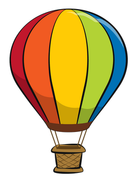 Hot air balloon clipart