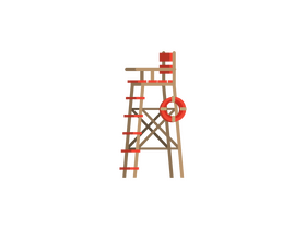 Lifeguard tower clipart