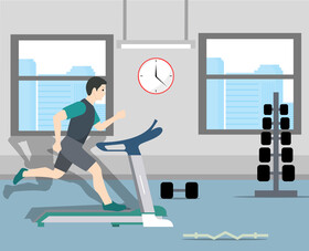 Fitness illustration vector