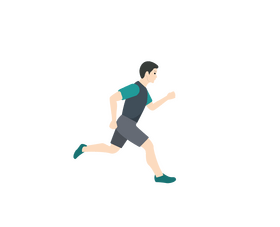 Running man clipart