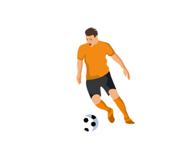 Soccer player clipart