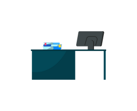Office table clipart