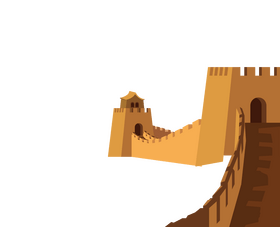 Great Wall of China clipart