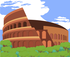 Colosseum illustration vector
