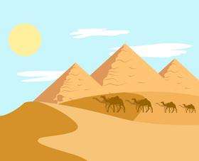 Pyramids illustration vector