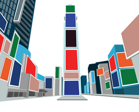 Times Square clipart