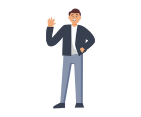 Man in a jacket, businessman clipart