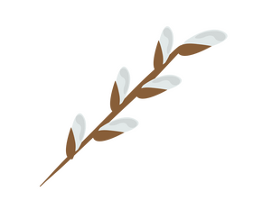 Easter willow clipart