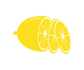 Chopped lemon clipart