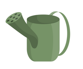 Garden watering cans clipart