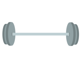 Gym barbell clipart