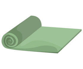 Fitness mat, karemat clipart
