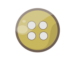 Cloth button illustration clipart