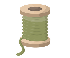 Sewing thread cartoon clipart