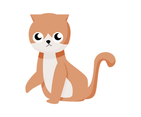Sad kitten drawing clipart