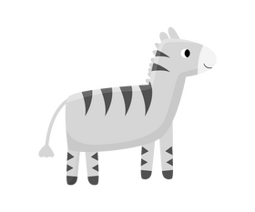 Baby zebra free clipart