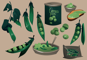 Peas vector