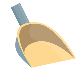 Cleaning scoop illustration clipart