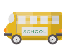 Yellow school bus illustration clipart