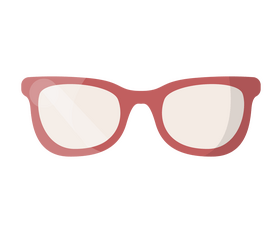 Pink glasses clipart