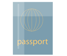 Passport illustration clipart