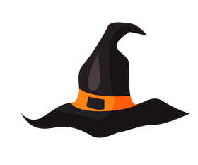 Cartoon witch hat clipart