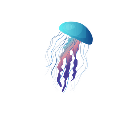 Jellyfish cartoon clipart