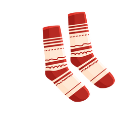 Warm socks clipart