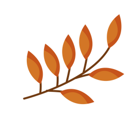 Cartoon autumn leaf clipart