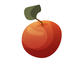 Red apple illustration clipart