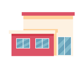 Public building drawing clipart