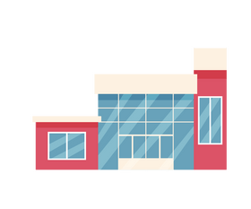 Glass government building illustration clipart