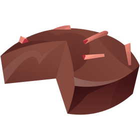 Sweet potato cake clipart