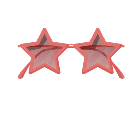 Star sunglasses for girls illustration clipart