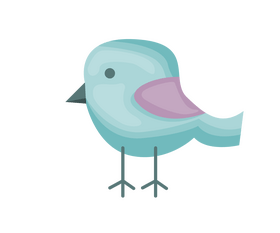 Blue bird cartoon clipart
