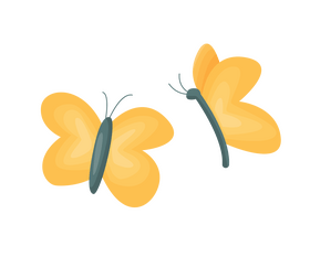 Cartoon butterflies clipart