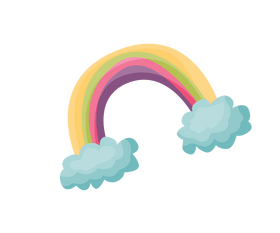 Rainbow cartoon clipart