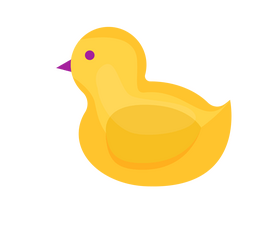 Duck toy cartoon clipart