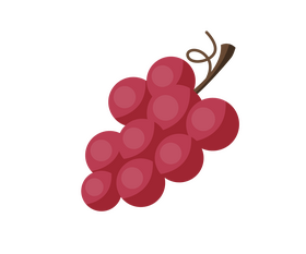 Grapes cartoon clipart