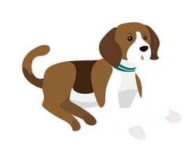 Cute Beagle Dog Cartoon Clipart Free Download