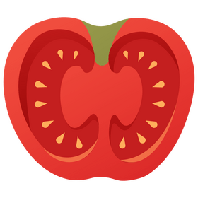 Tomato half clipart
