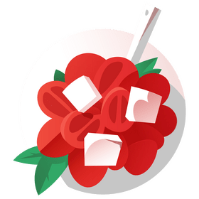 Tomato salad clipart