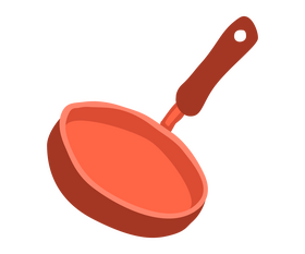 Frying pan cartoon clipart