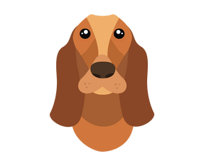 Face of dog clipart