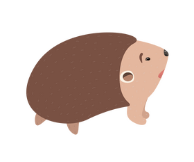 Hedgehog drawing clipart