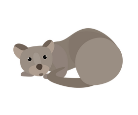 Weasel cartoon clipart