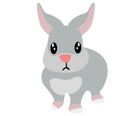 Cute rabbit clipart